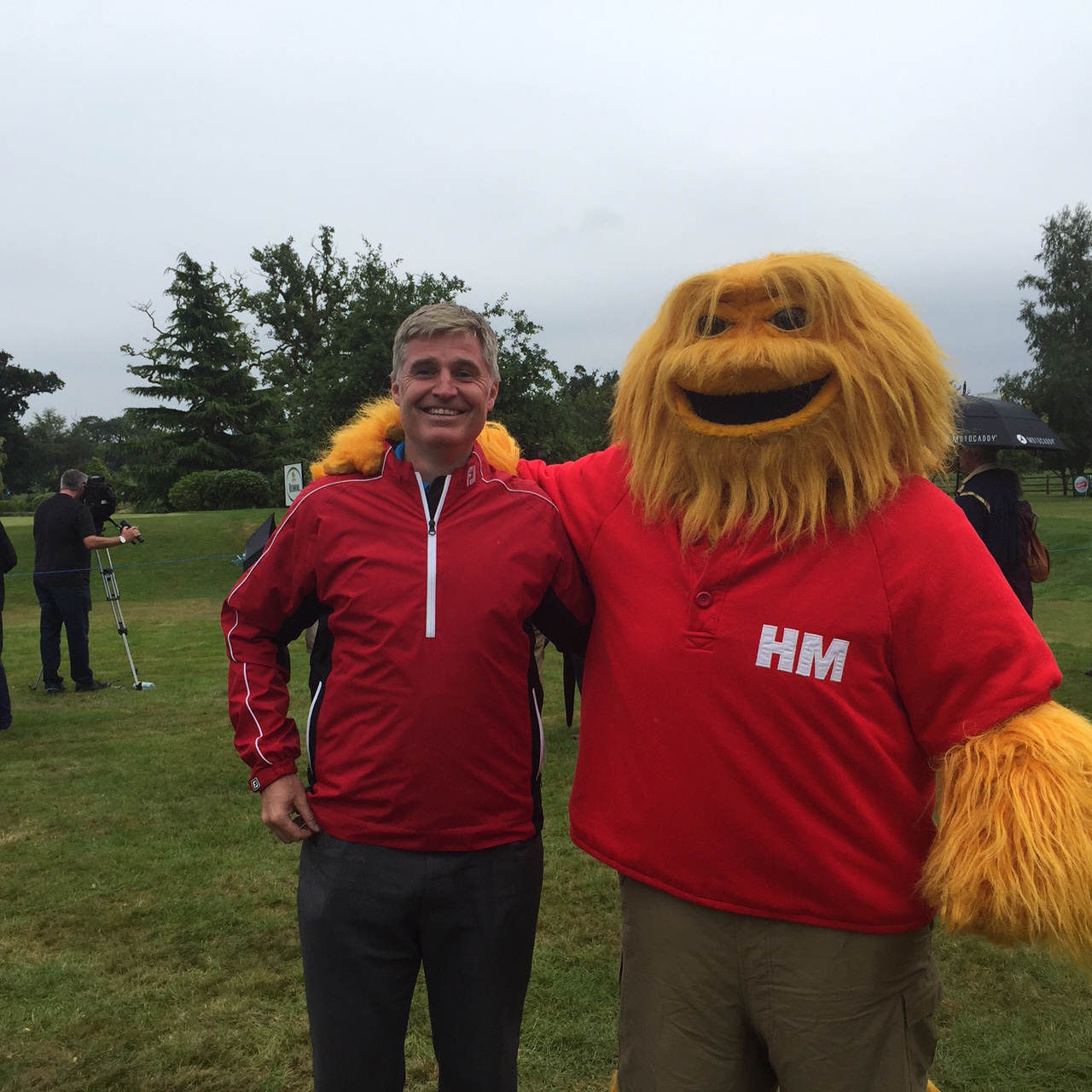 Steve King of Fore King Golf With The Honey Monster At The British Par 3 Championships