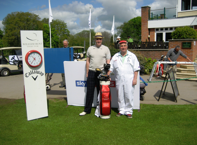 Steve King & Roger Chequer Before Teeing Off On The Trilby Tour At Frilford Heath Golf Club